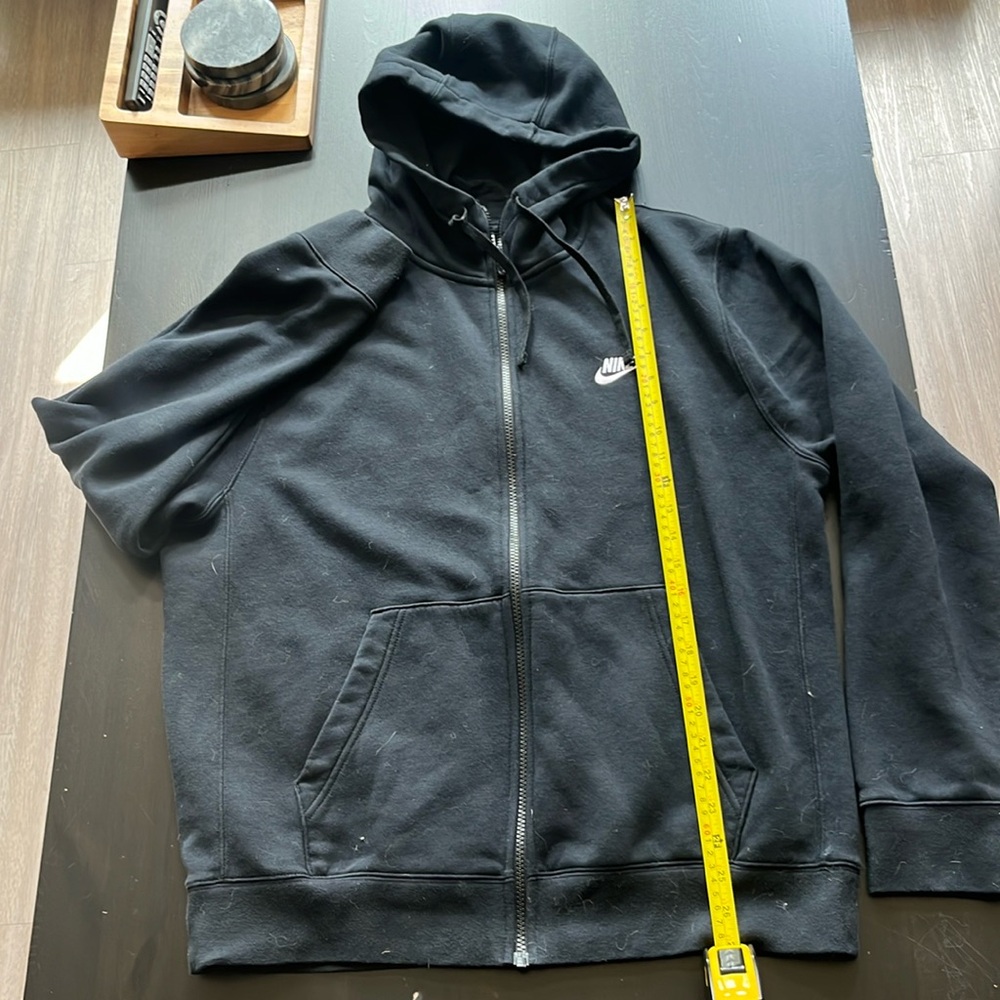 Black Nike hoodie zip large